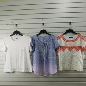 New 3 Pcs Women's Top Blouse Shirt Sweater Tank